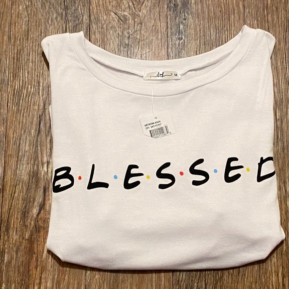 SOLD - Blessed Crop Top Size M NWT - Picture 2 of 3
